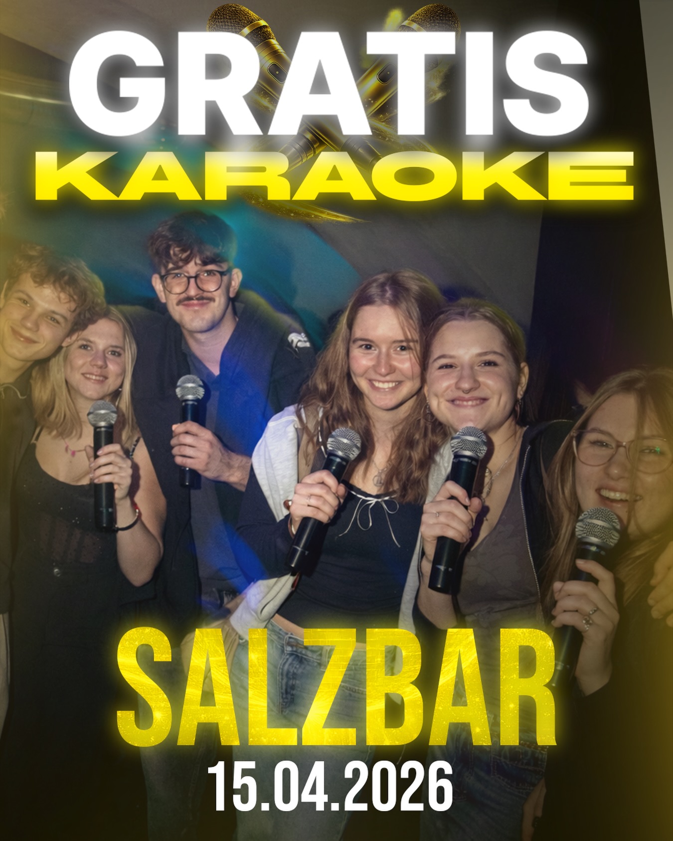 Mittwoch, 15. April ab 19 Uhr

Wir werfen wieder unsere Karaoke-Maschine an!

Pack deine Freunde an der Hand und komm um mitzusingen 🎶

#vienna #dancing #party #partypeople #wienliebe