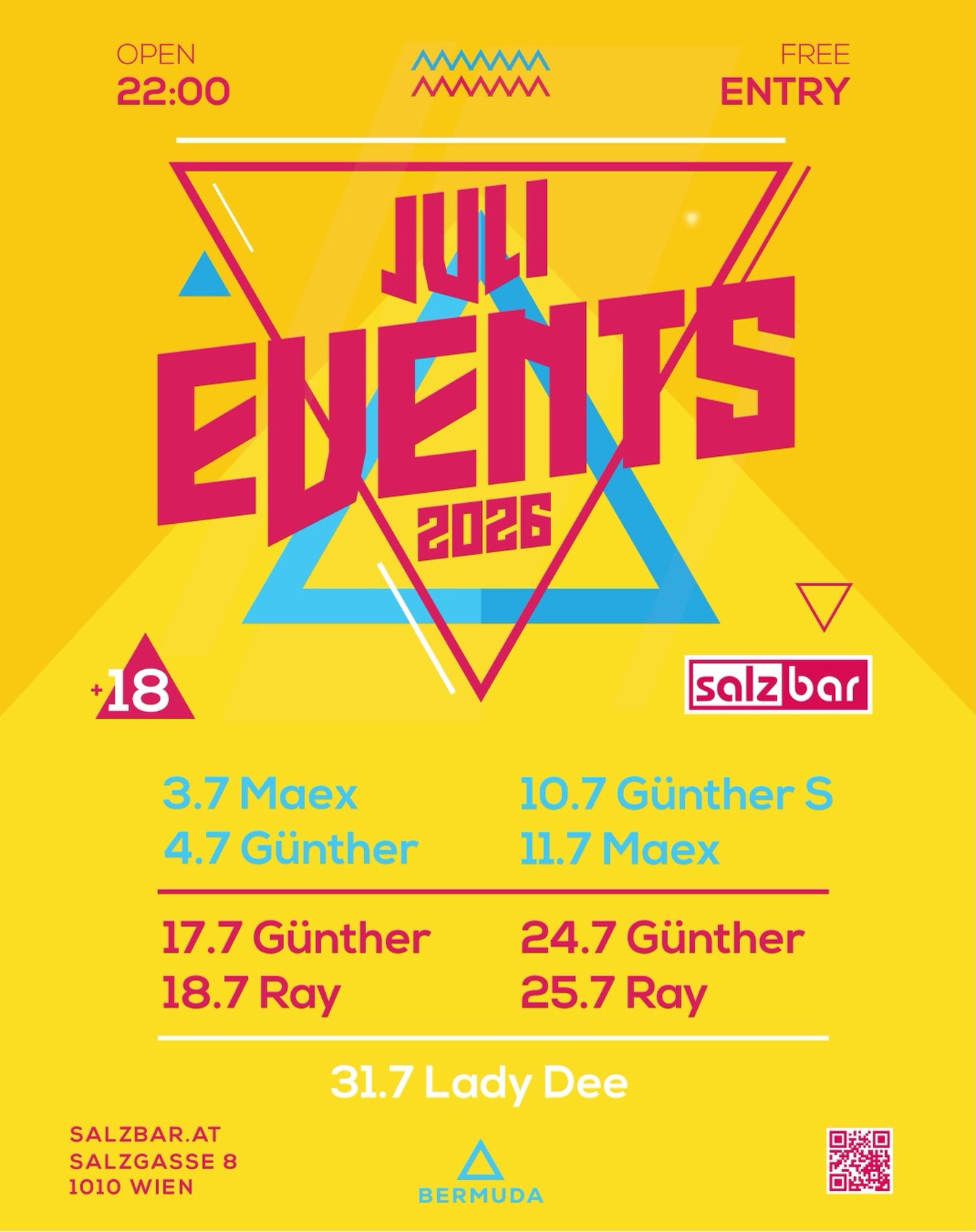 Die Salzbar geht in den Sommermodus und ist ab sofort für Dich ab 22 Uhr bereit!

Coole Drinks und heiße Beats natürlich inklusive!

#wien #vienna #dancing #party #partypeople