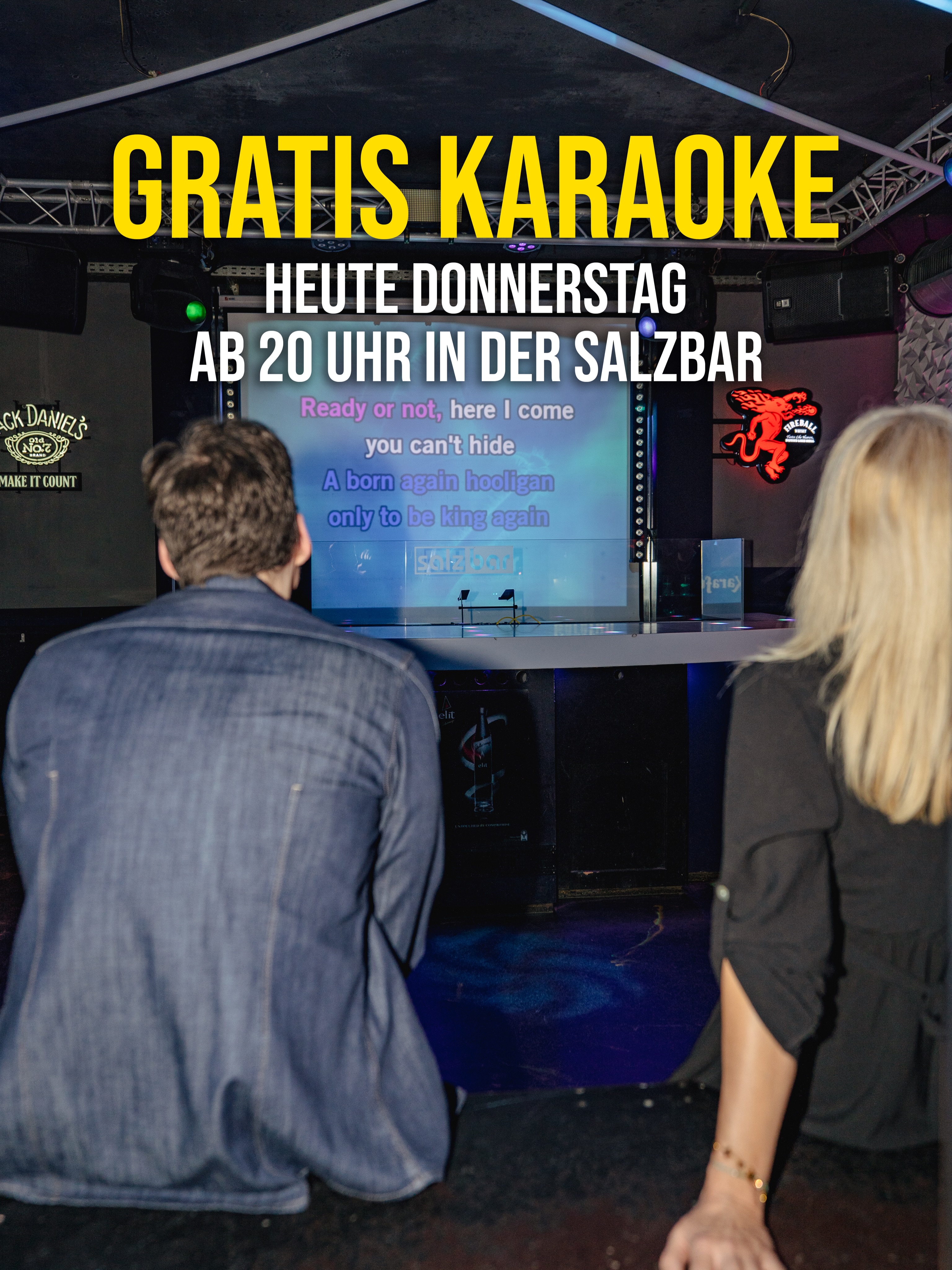 Großer Gratis-Karaoke-Spaß heute Donnerstag, 24.September ab 20 Uhr 

Nur in der Salzbar! 

#wien #vienna #dancing #party #partypeople